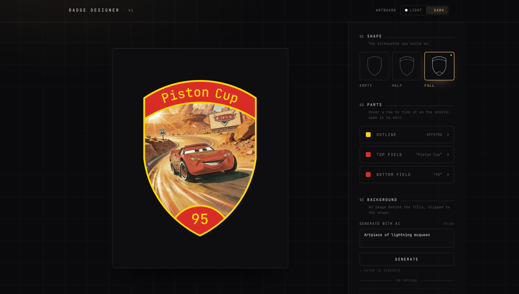 Badge Designer screenshot
